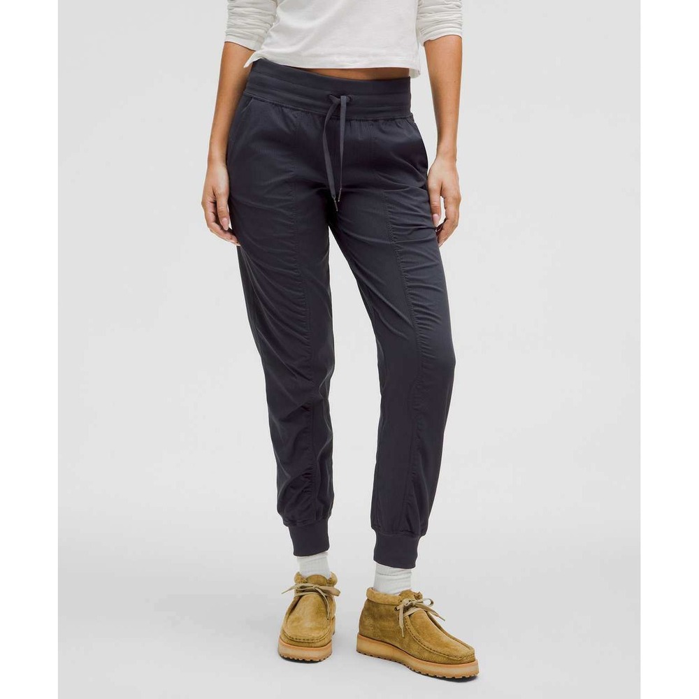 Lululemon Dance Studio 28" Mid-Rise Jogger Full Length Black Size 6 LW5ENMS